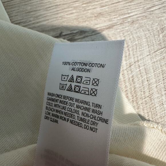 NWT Lucky Brand x Codigo 1530 Rosa Logo Tee Cream L - Picture 4 of 7